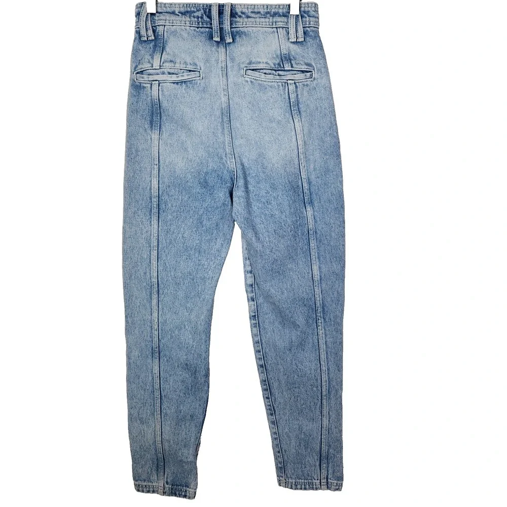 IRO Jeans Womens 34 US‎ 2 Blue Orionis Tapered Leg Front Seam Denim Pants
